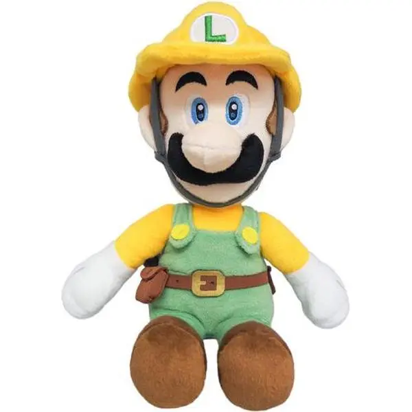 Nintendo - Super Mario - Builder Luigi 10 inch plush  [COLLECTIBLES] Plush