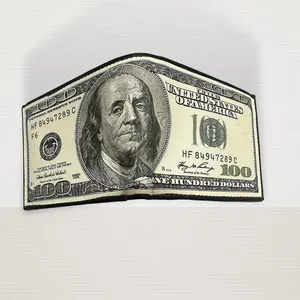 Billetera de 100 Cien Dolares Men’s Leather wallet 100 Dollar Bill