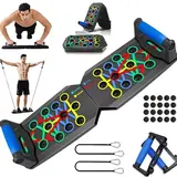 【Upgraded Version】Unisex Calisthenics Push Up Board - Foldable Workout Equipment, High-Strength Plastic Ergonomic Home Gym Accessory, Portable At Home Gym Equipment, 500lbs Capacity, Avoiding Hard Floor Discomfort, Full-Body Exercise Tool