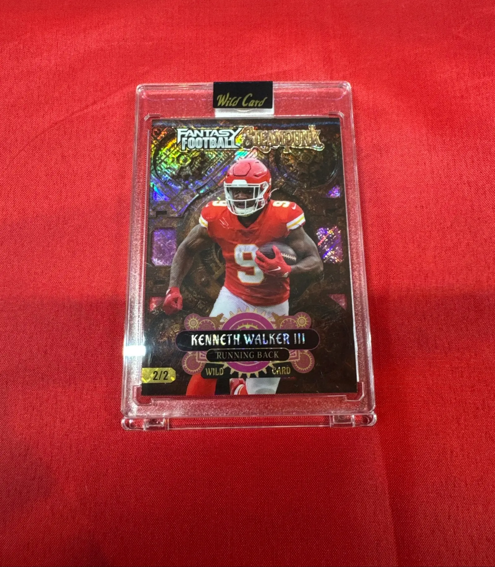 2026 Wild Card Fantasy Football Steampunk- Kenneth Walker II 2/2 - Kansas City Chiefs