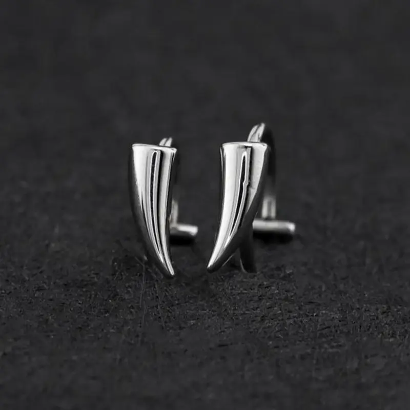 Punk Style Fangs Design Pierced Lip Studs, Stainless Steel Lip Rings, Lip Piercing Ring, Fashionable Body Jewelry for Men & Women, Trendy All-match & Exquisite Jewelry for Birthday Gift, Vertical Labret Jewelry