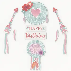 Free Spirit 3D Backdrop for Baby's First Birthday