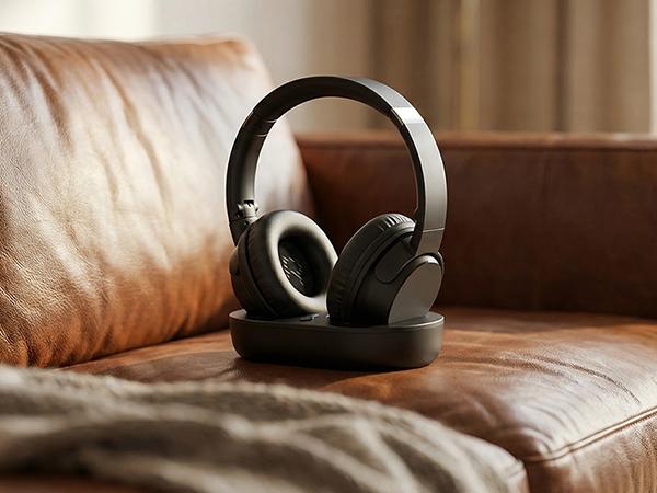 Dytole Wireless Headphones for TV, TV Headphones Wireless for Seniors, Versatile Charging Dock with Transmitter, Instant Audio Sync, 65-Hour Battery Life, Ideal Gift for Parents & Seniors