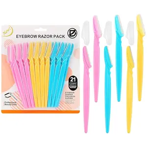 21 PCS Eyebrow Razor, Derma plane Razor, Face Razors for Women, Derma planning Tool for Face, Facial Hair Remover for Women ,Makeup Stainless Steel