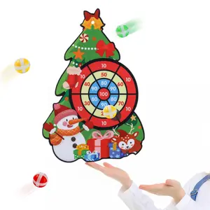 Cartoon Christmas Tree Target Dart Ball, Fun Party Game, Indoor Decoration Gift, Boy Girl Birthday Present, Includes Hook and Balls