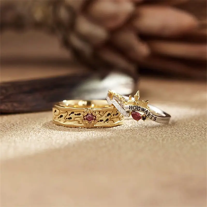 Adjustable Couple Rings Magic Map Design, The Perfect Anniversary Gift Idea For Him/Her