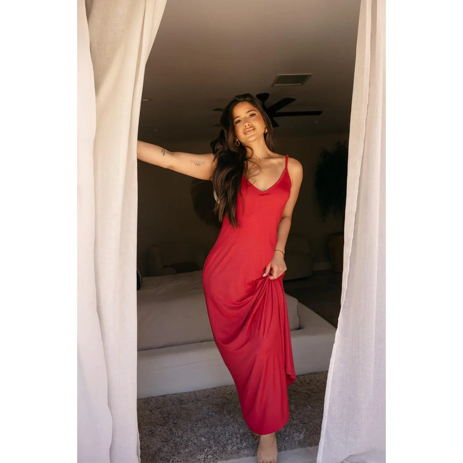 Goddess Gown - Crimson