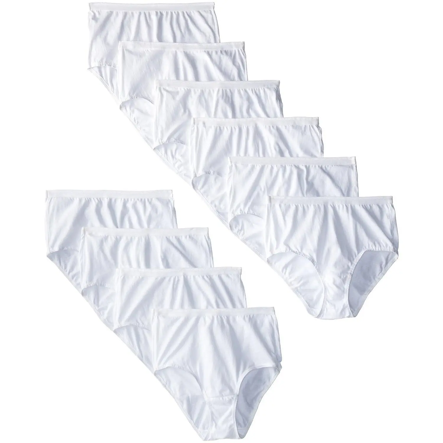 Fruit of the Loom Women`s 10pk Cotton White Briefs Fruit of the Loom Women`s 10pk Cotton White Briefs