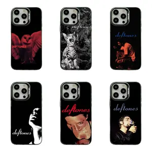Edgy Deftones Rock Phone Case Trendy Band Phone Case Compatible for iPhone 17 16 15 14 13 12 11 and for Samsung S22-S25 Perfect Gift for Music Fans