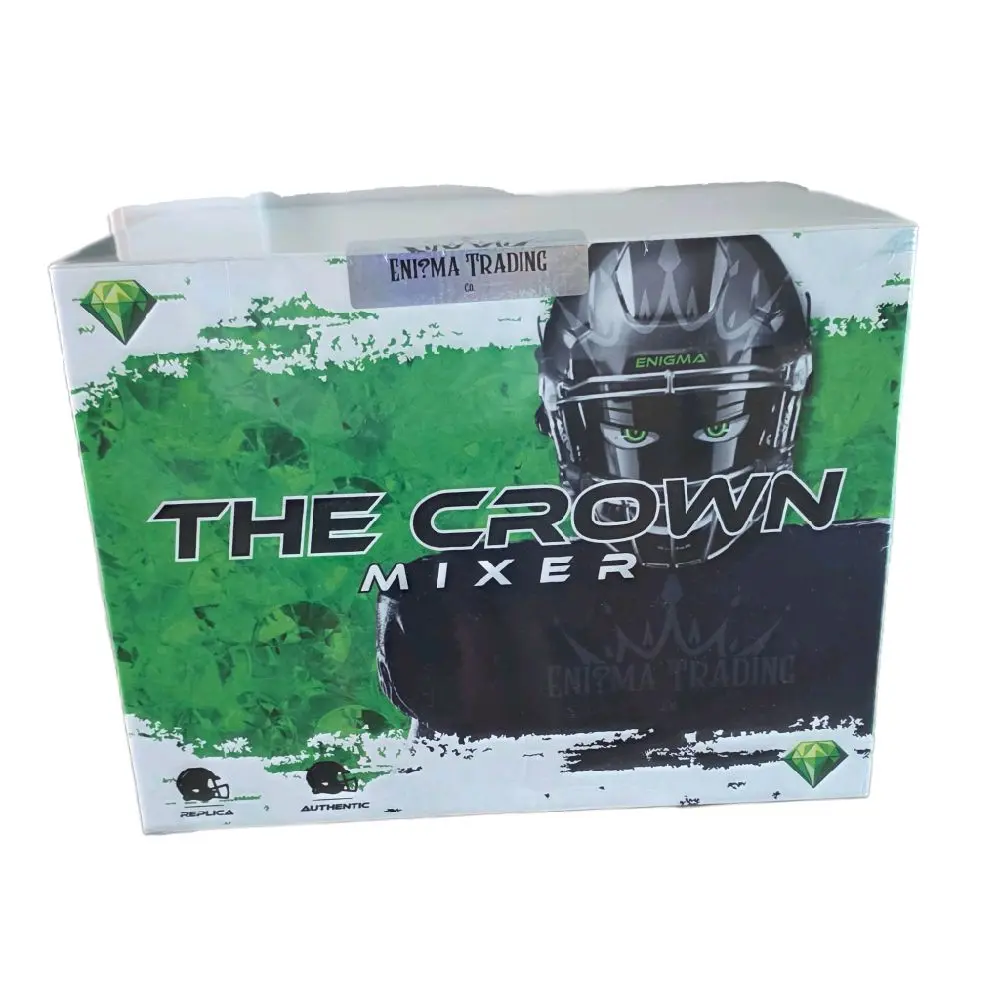 1-PYT Rep Or Authentic Helmet Enigma Trading The Crown Authentic Sports Cards Box - Collectible Sports Cards, Autographed Helmets, Designed for Collectors - Display & Man Cave Setups, Gift for Collectors