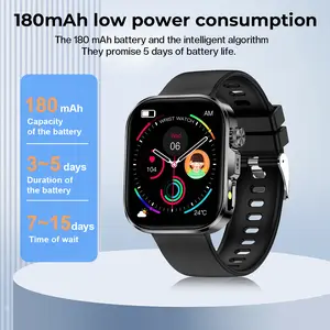 2026 Smart Electronic Watch 180mAh Battery 5 Days Life 7-15 Days Wait Low Power Consumption Reliable Smartwatch