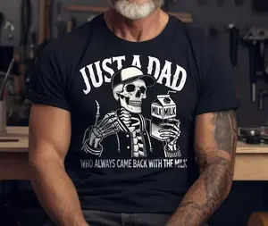 Just A Dad Who Always Came Back With The Milk Shirt, Funny Father’s Day Gift, Gift For Him, Gifts For Dad, Full Sizes