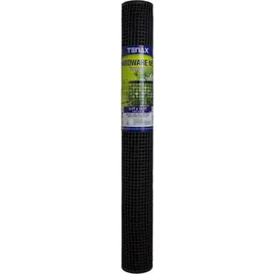 212 MAIN Flexible Plastic Mesh Hardware Net - Black, 3 x 15 ft, Outdoor Bird Barrier for Fence Repair