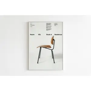 Original Bauhaus Chairs Poster | Bauhaus Exhibition Poster | Bauhaus Wall Art | Iconic Mid-Century Chairs Poster | Furniture Bauhaus Design