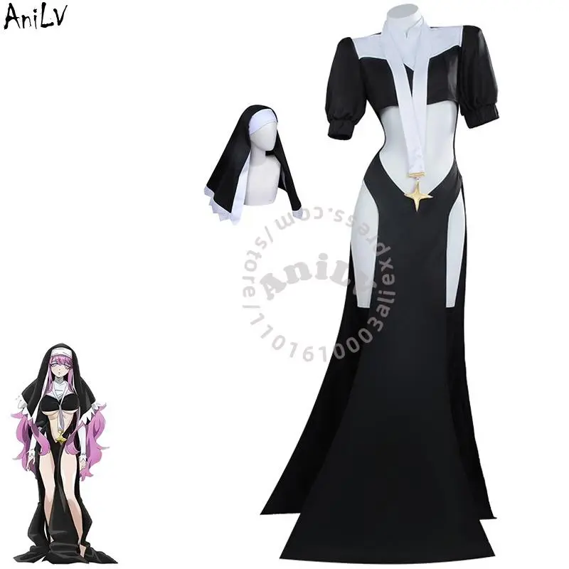 AniLV Anime Theme Magic Sister Nun Cosplay Outfit - Multi-Size, All Seasons Party Costume for AniLV Game Fans - Toys & Hobbies DIY Specialty DIY Supplies