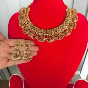 Brass Jewelry with earrings. New design ready to wear.