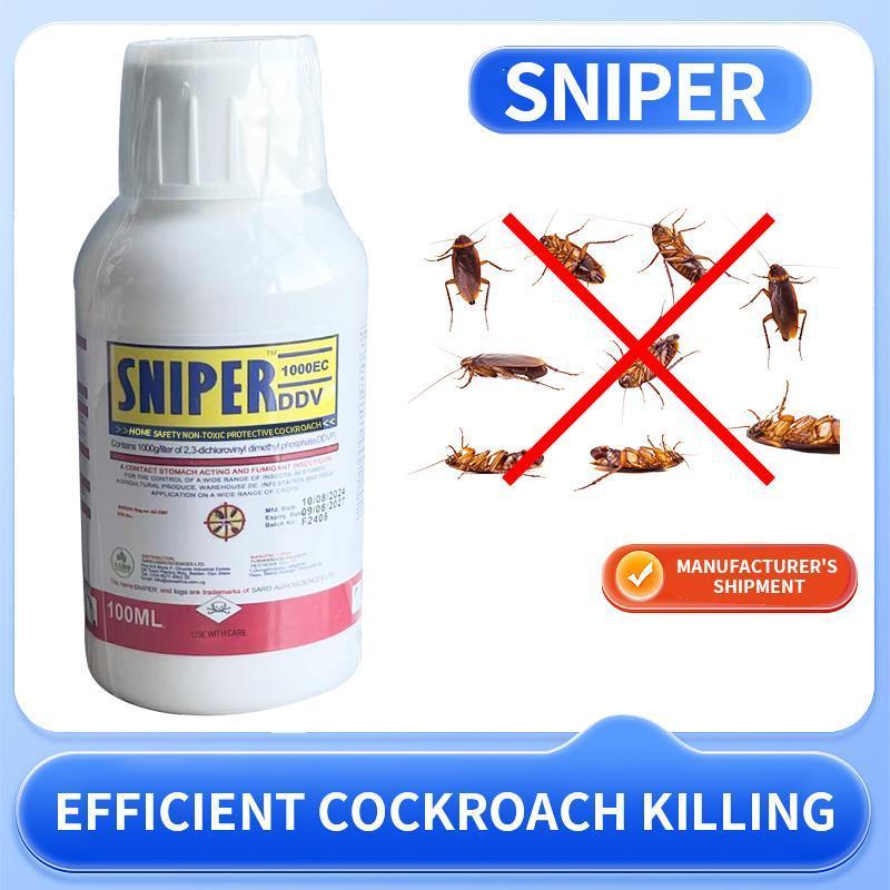 Sniper Roach Killer Spray 100 mL Fast-Acting Pest Control for Roaches Flies Spiders & Ants Indoor & Outdoor Use Effective Solution