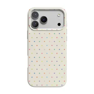 Casely iPhone 17 Pro Max Case | On the Dot | Rainbow Polka Dot | Compatible with MagSafe | Classic Ultra Thin Design