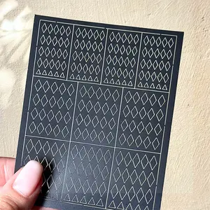 Spray Painted Nail Art Stickers H366 - Diamond