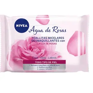 25-PIECE ROSE WATER MAKE-UP REMOVAL WIPES Makeup Makeup Remover