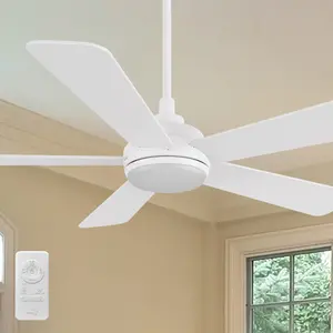 Toplam 52 inch Wood Ceiling Fan with LED Light and Remote Indoor