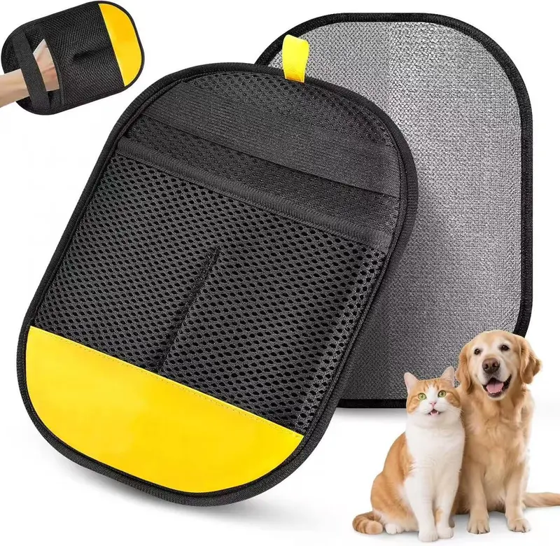 2 Pack Pet Hair Removal Glove for Furniture and Clothing