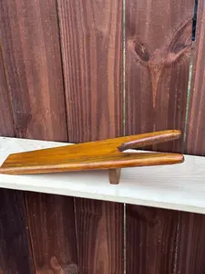 Handmade Boot Jack – Honey Teak–Stained Pine