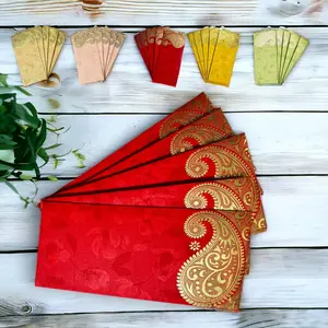 Luxurious Paisley Shagun Money Envelopes | Assorted Colors for Weddings, Diwali, Eid | Premium Cash Gift Presentation (Set of 25, 50, 100)