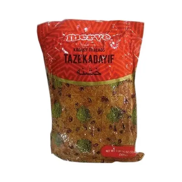 Merve Fresh Kadaifi Kataifi for Viral Dubai Kunafa Chocolate 500gr Pastry Snack Dessert Traditional