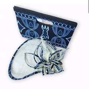 2-piece African Matching purse and fascinator, Twinning purse and headpiece, Ankara designed clutche and millinery, Toghu designed Millinery