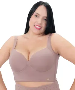 Full Coverage Support Bra with Adjustable Straps & Structured Fit – Ref. 15246