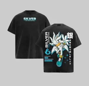 [Collection] Silver the Hedgehog | Sonic Washed Tee Streetwear Tee Hoodie “Psychic Speed — A Hero From Tomorrow Who Fights For Peace” — For Game Fans, For Drops That Glow With Futuristic Power