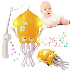 Dancing Octopus Toy for Kids Ages 3-5 4-8, Interactive Musical Light Up Moving Sensory Toy, Built-in Rechargeable Battery & Volume Off Control, Fun Educational Walking Toddler Preschool Boys Girls Birthday Christmas Gift 3+ Years Old