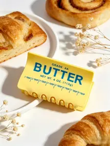 Cute Butter Hair Claw, Adorable Food-Shape Hair Clip for Women and Girls, Fun and Trendy Accessory, Perfect for Daily Use