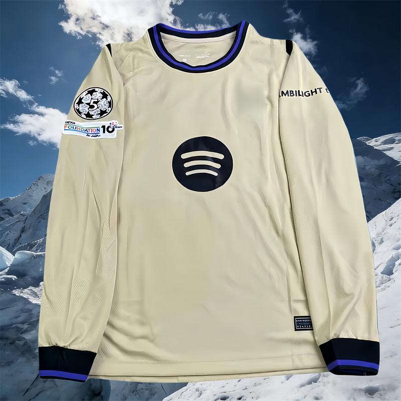 25 26 Away Yamal 10# Long sleeve Soccer Jersey