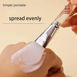 4Pcs Silicone Mask Brush, Flexible Facial Mud Mask Applicator Brush, Hairless Moisturizer Applicator Tool, Applicator For Facial Clay, Clay Masks, DIY, Styling Masks, Body Lotion And BB CC Creams
