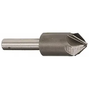 Cobalt Countersink Tool - 1" Head Diam, 1/2" Straight Shank Diam, 6 Flute, 60°, Bright Finish, 2-3/4" OAL, Single End, Right Hand Cut, Value Option, Manufacturer Part # CS2160100