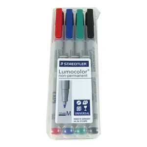 Lumocolor Wet Erase Non-Permanent Mat Marker Set (4pcs) CHX03154