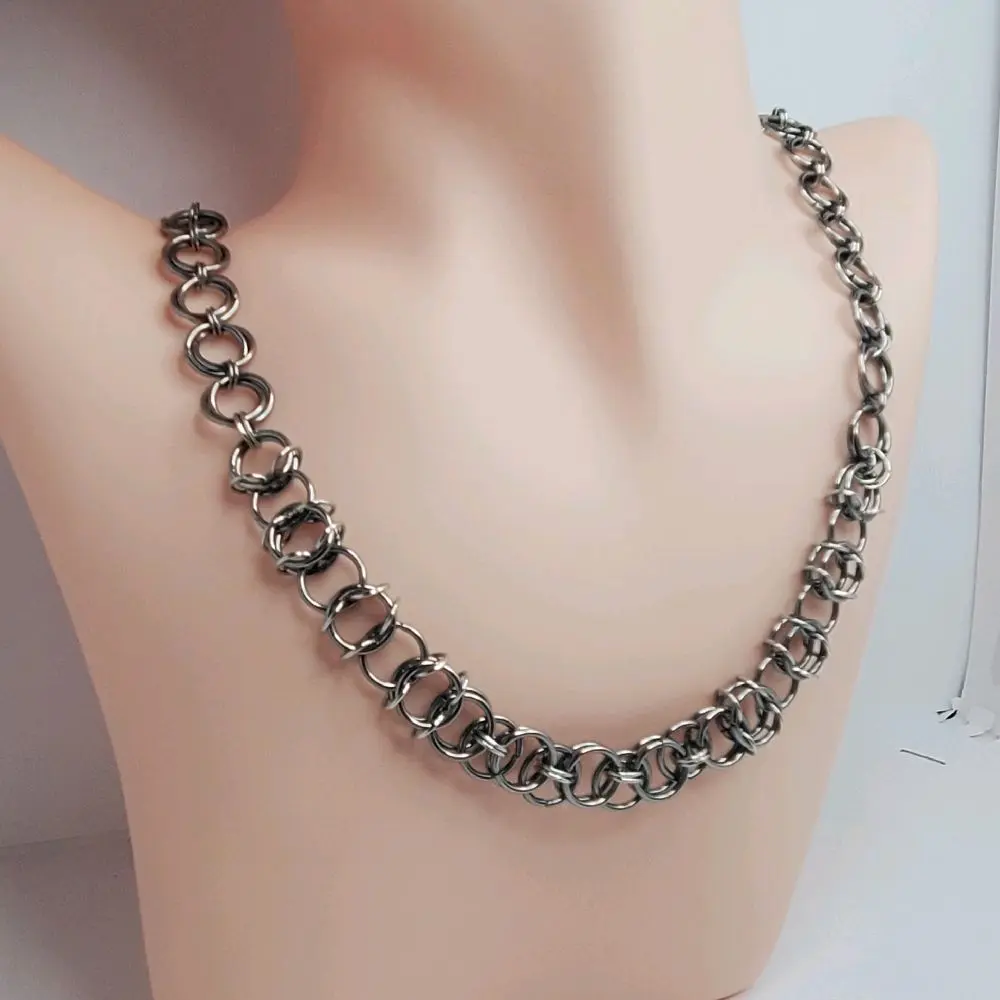 Stainless Steel Chainmaille Necklace - Durable & Versatile for Everyday Wear