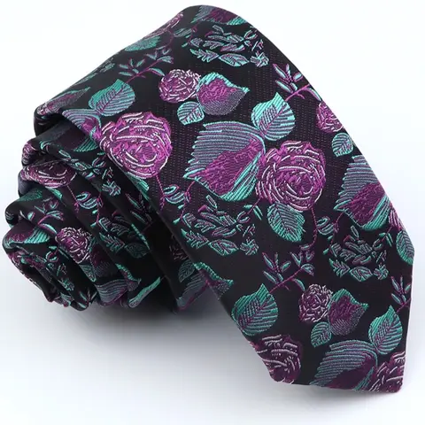 Men's Paisley & Floral Plant Tie, Casual Elegant Tie, High-Quality Classic Fashion Accessory, Suitable for Business and Casual Occasions, Floral Pattern Tie, Floral Print Tie, Leaf Print Tie, Boho Casual Tie, Boho Bohemian Tie