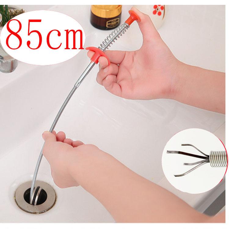 60CM Sewer Dredger Spring Pipe Dredging Tool Household Hair Cleaner Drain Clog Remover Cleaning Tools Household For Kitchen Sink Kitchen Gadgets