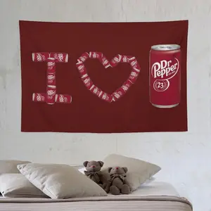 IF YOU CAN READ THISBRING ME A Dr Pepper Tapestry for Bedroom Living Room Decor for College Dorm Decor, Decoration Peach Decorative Light
