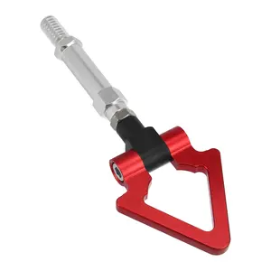 Aluminum Alloy Triangle Shape Front Rear Bumper Trailer Ring Eye Towing Tow Hook Screw for Volkswagen Golf GTI