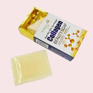 Collagen Beauty 100% Natural Soap - Anti-Aging & Brightening Skincare Bar with Collagen for Soft Youthful Skin - Cruelty Free Vegan Eco & Reef Friendly