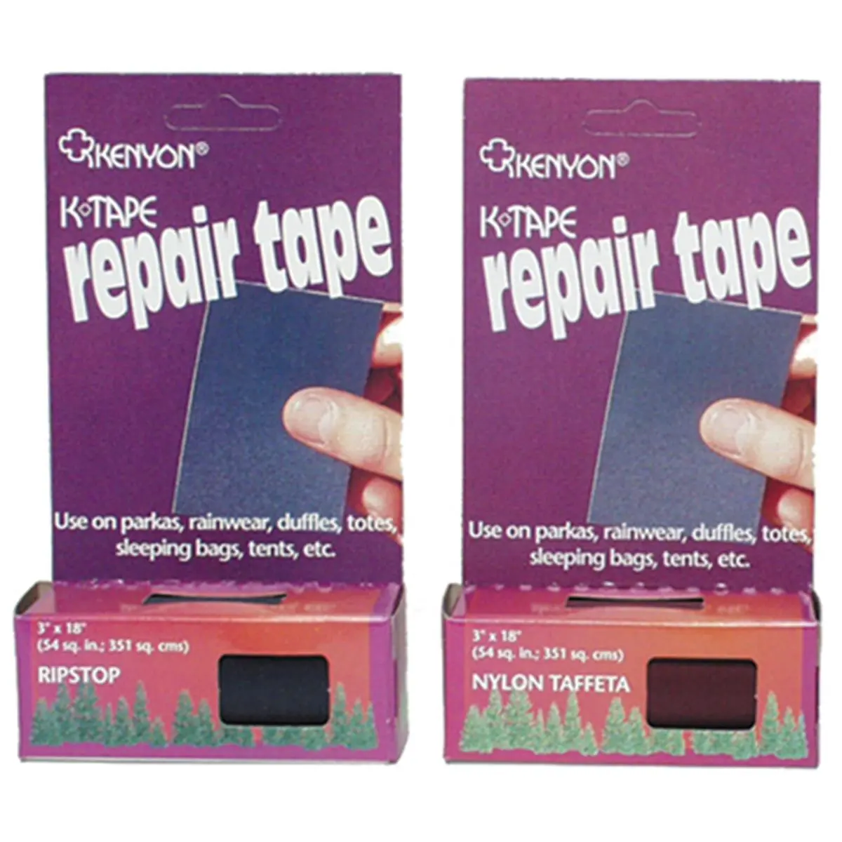 212 MAIN Kenyon Ripstop Adhesive Tape - Black, Sports & Outdoor Fishing Equipment