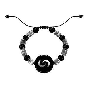 Contact Co. Smart Pendant NFC Bracelet, Sleek Tap Bracelet with Instant App-Free Sharing, Seamless Accessory for Professionals and More