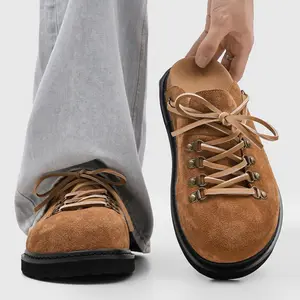 2026 Casual Platform Clogs with Cork Footbed Height Increase Slip On Lazy Mules Closed Toe Half Sandals Outdoor Commute Loafers Thick Sole Non-Slip Comfortable Breathable Unisex Couple Hot Viral Trending Must Have