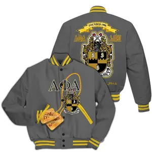 Alpha Phi Alpha Varsity Jacket, Gilded Thought Gold Metal Style Greek Fraternity Jacket APA Legacy Brotherhood 1906 6825MT48