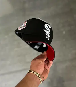 New Era 9FORTY Chicago White Sox Black & Red Cap – Adjustable Hat with White Sox Logo,