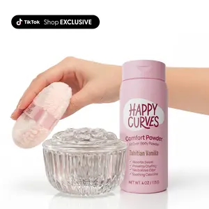 The Ultimate Trio: Comfort Powder, Comfort Puff & Glass Vanity Jar